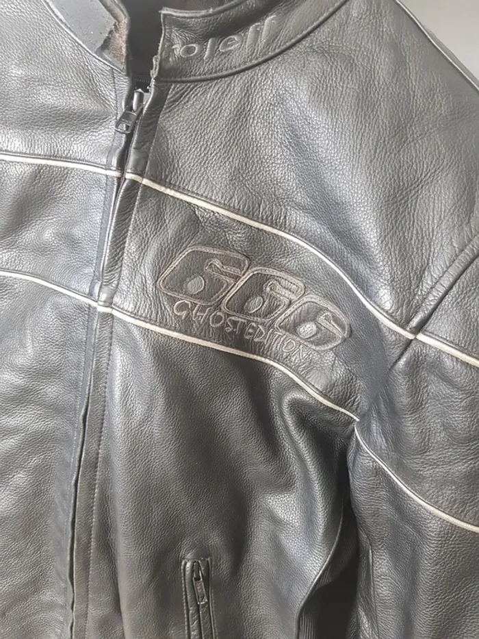 Véritable Blouson Moto "666 Édition" Roleff Homme Taille L - photo numéro 2