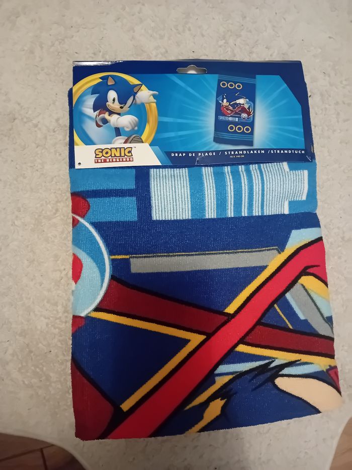 Serviette de bain/plage sonic - photo numéro 3