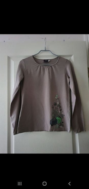 Tee-shirt manches longues gris Sergent Major 12 ans