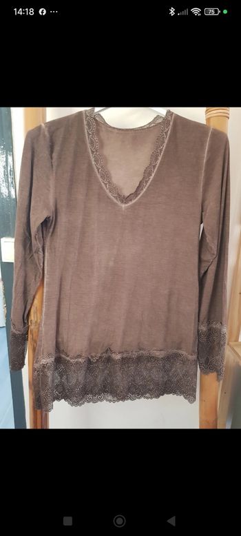 Sous-pulls marron - Taille unique - Made in Italy