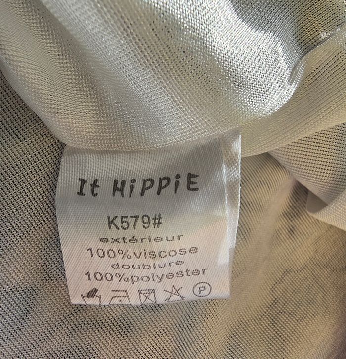 It Hippie Jupe Courte Viscose Bleue Très bon état S/M - photo numéro 5
