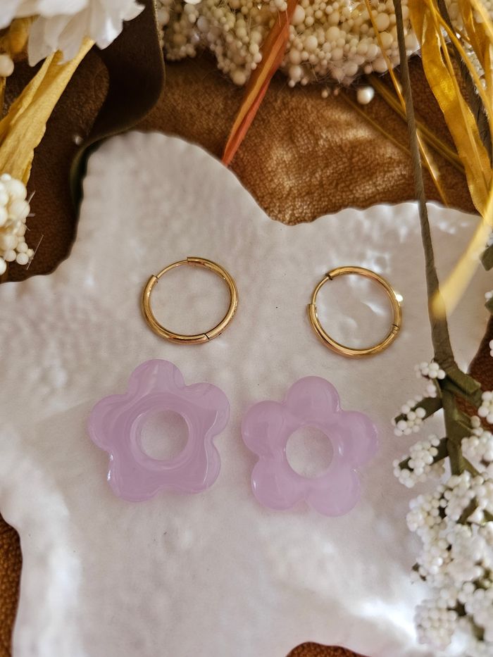 Boucles d'oreilles fleurs