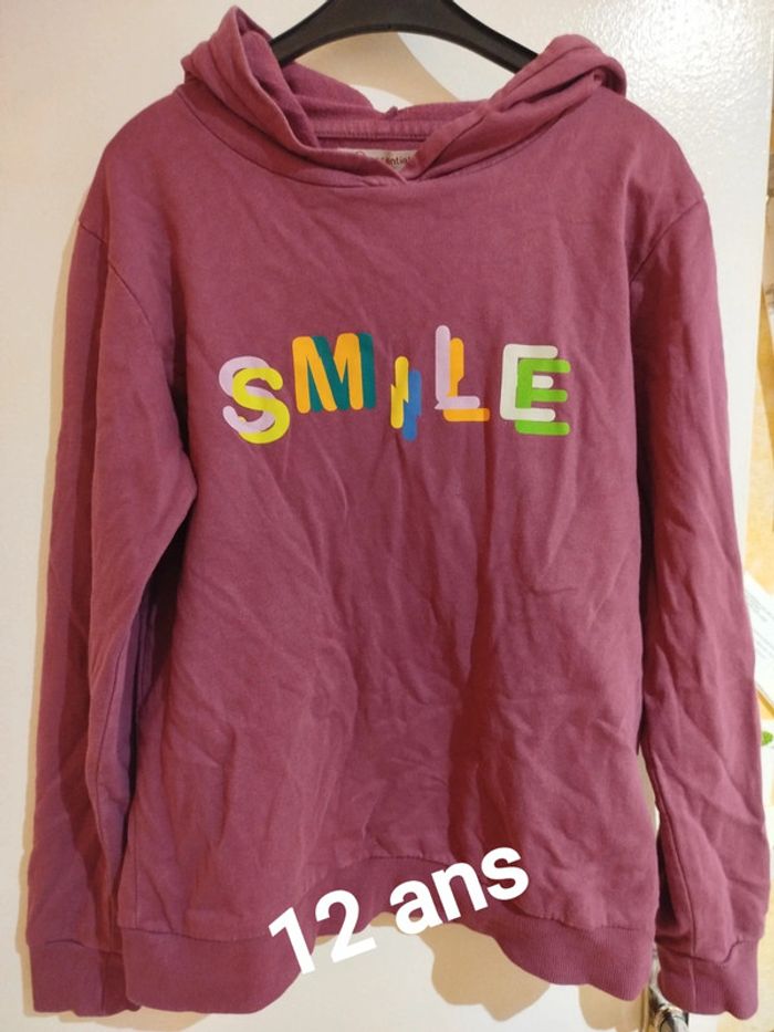 Sweat capuche fille 12 ans U Essentiel