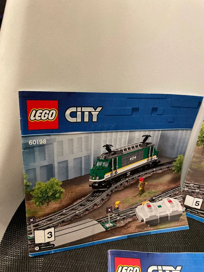 Lego city 60198 lot 3 notices uniquement (3-5-6) train de marchandises - photo numéro 2