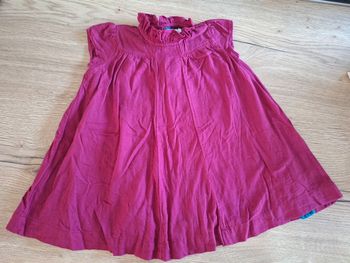 Robe boutchou 12 mois rose fushia