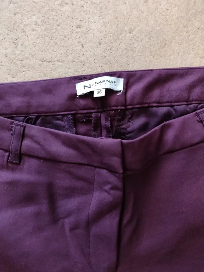 Pantalon carotte violet - photo numéro 2