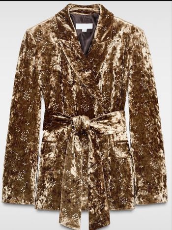 Blazer velours doré ZARA