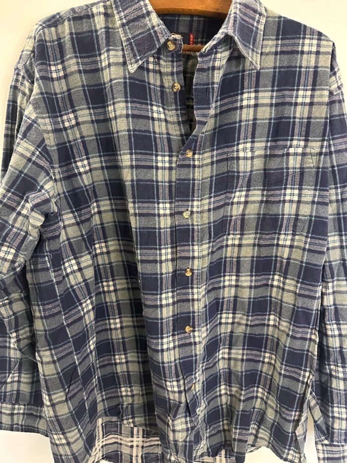 Chemise Carreaux Coyotte XXL 100%coton peu portée - photo numéro 2