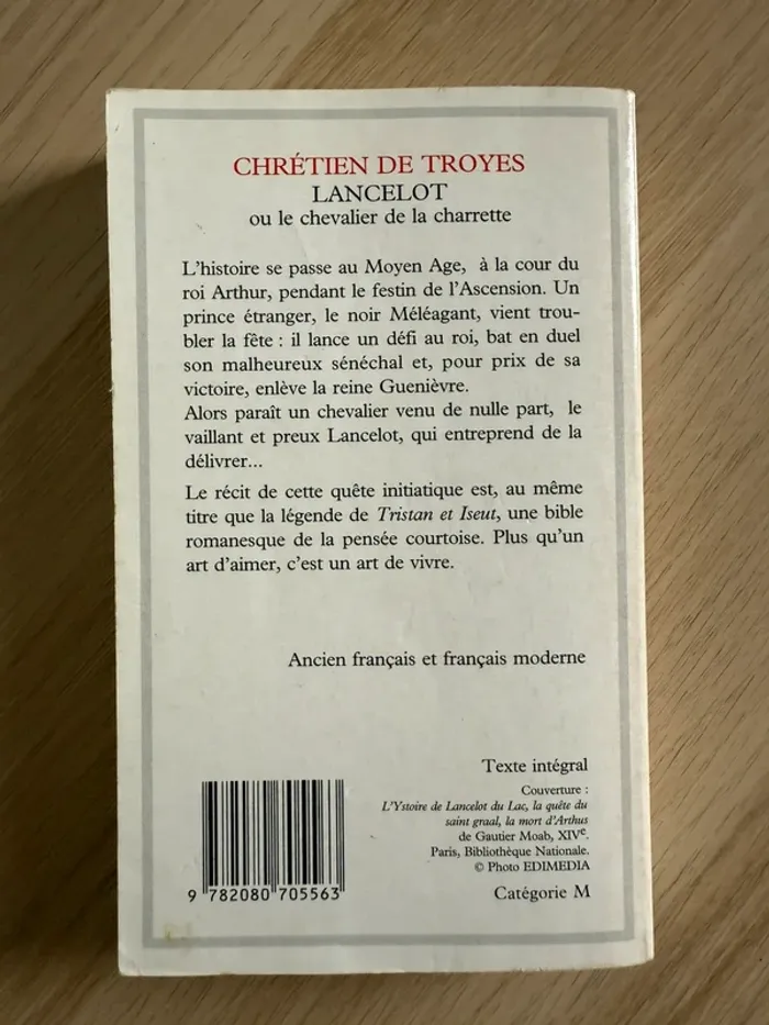 Chrétien de Troyes Lancelot ou le chevalier de la Charette - photo numéro 2