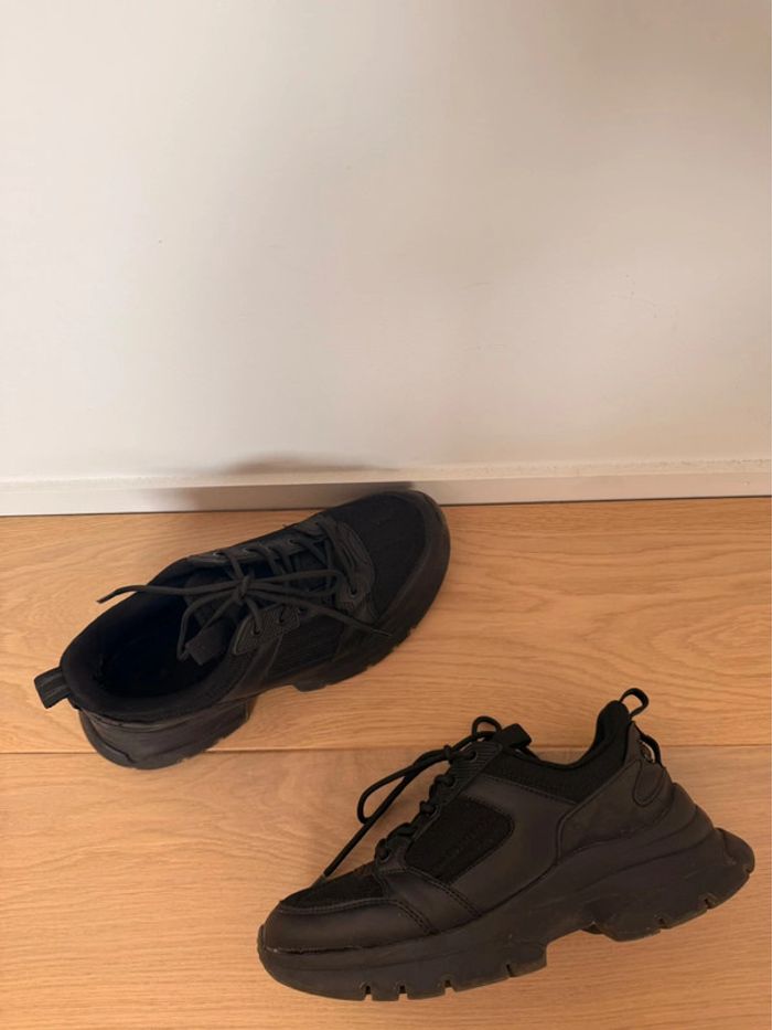 Basket Zara chaussures zapatillas sport shoes tennis Schoenen Scarpe zapatos sapatos Esporte noir - photo numéro 6