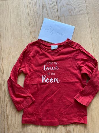 Tee-shirt rouge – Tape à l’œil – 24 mois