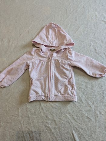 gilet zippé à capuche grain de blé