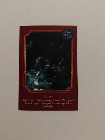 🃏 Carte Harry Potter (Auchan) - Wizarding World - Inferi 72/90