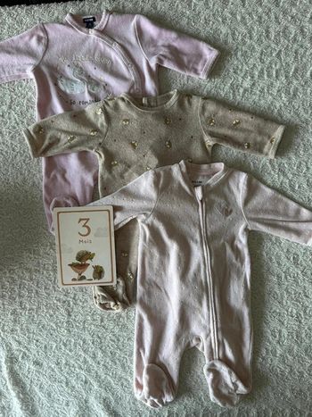 Lot de 3 pyjamas 3 mois Kiabi