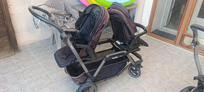 Poussette triple peg Perego+ chassis double - photo numéro 7