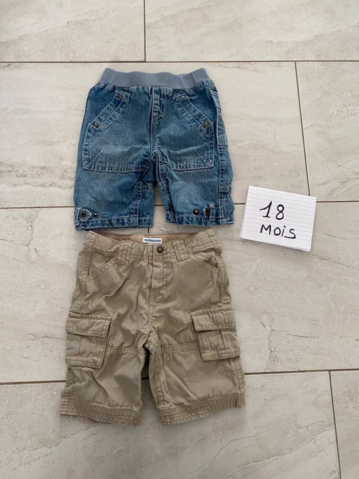 Lot de 2 shorts 18 mois