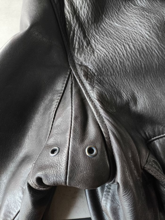 Blouson cuir marron Chevignon (L) - photo numéro 7