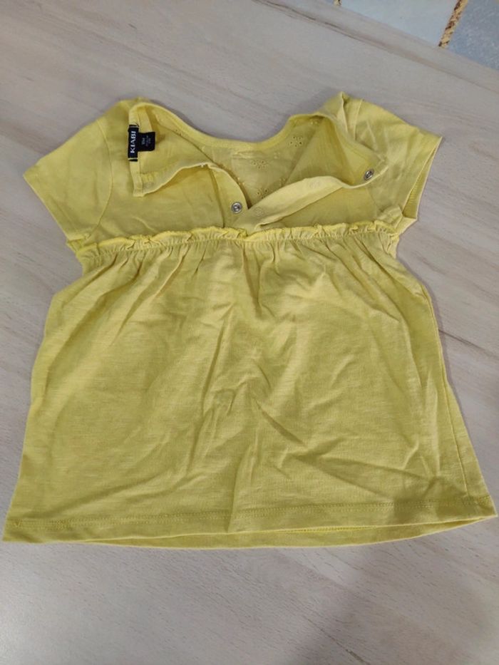 T shirt jaune Kiabi 18 mois - photo numéro 4