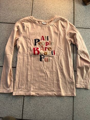 Tee shirt manches longues rose