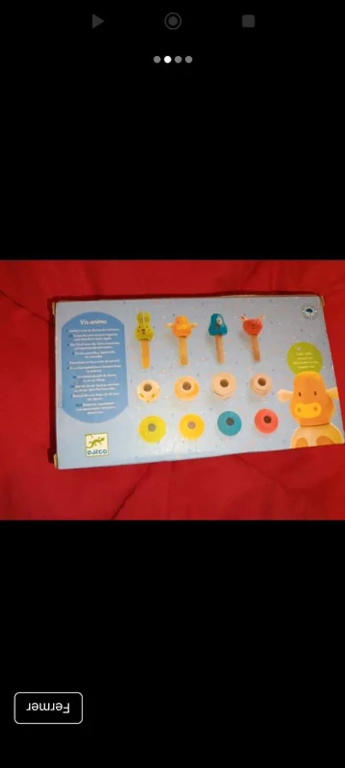 Jeu d'habileté visse et dévisse Djeco en bois - photo numéro 3