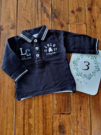 Polo manches longues Lulu castagnette