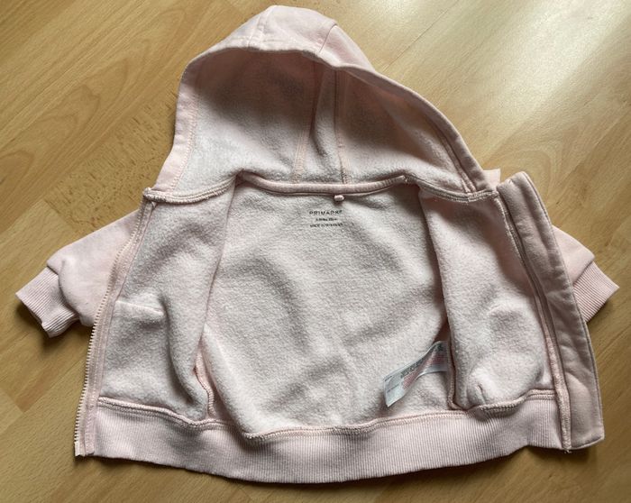 gilet zippé à capuche taille 0/3 mois - photo numéro 3