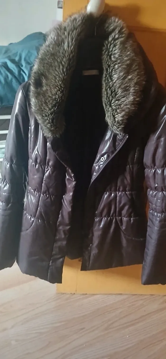 doudoune marron foncée