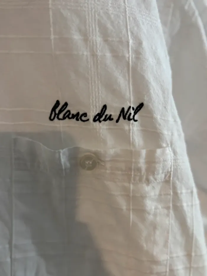 Très belle chemise Blanc du Nil taille L - 40 en très bon état - photo numéro 7