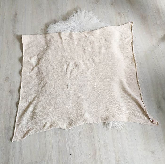 Couverture mixte bébé ou enfant en maille tricot coton - photo numéro 2