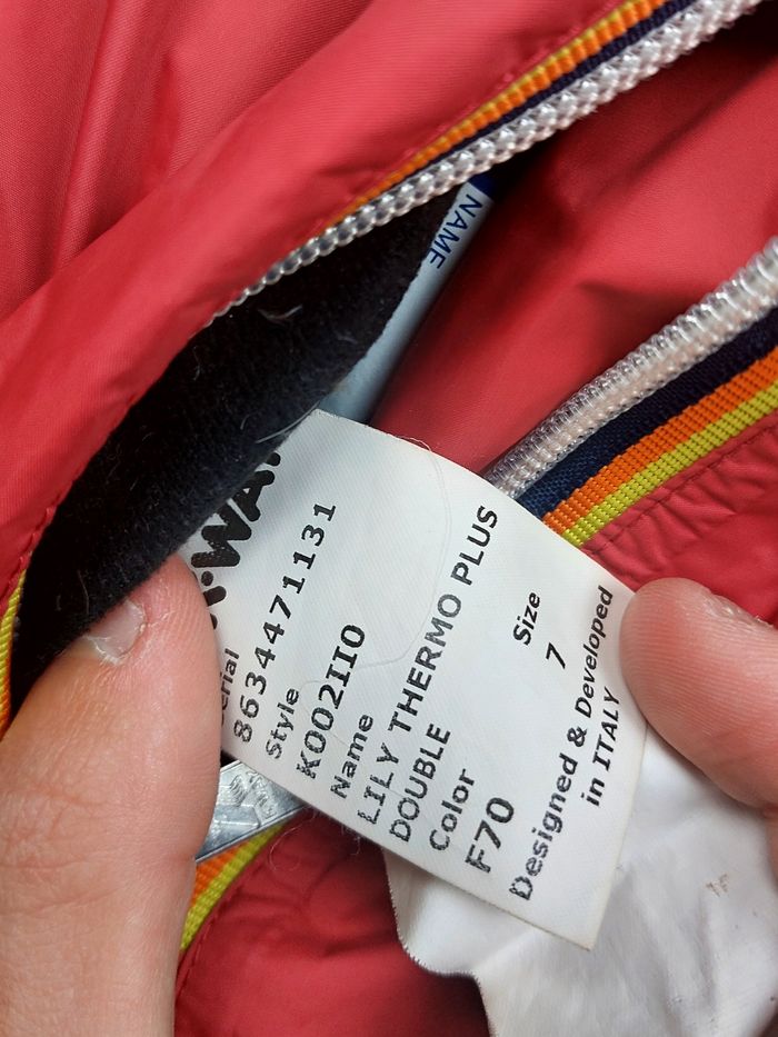 K-way reversible gris fonce et rouge fonce taille S - photo numéro 6