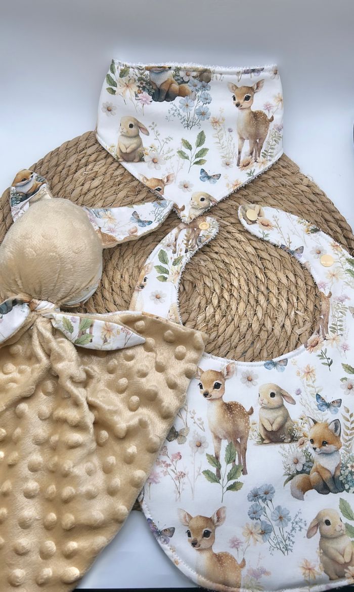 Coffret bébé animaux forêt   fait main