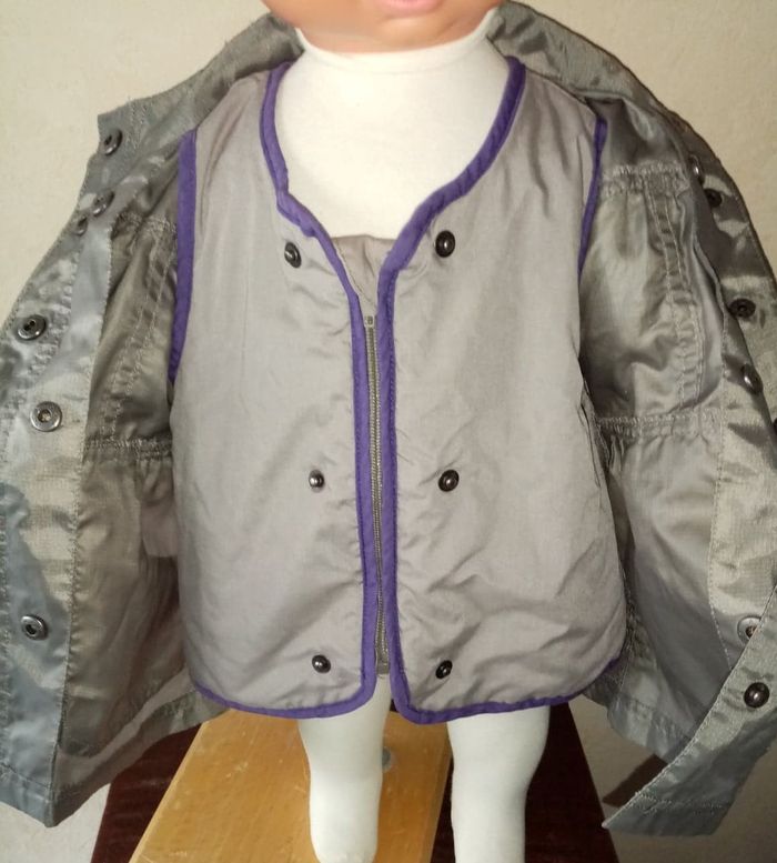 manteau blouson coupe-vent fille 2 ans - photo numéro 4