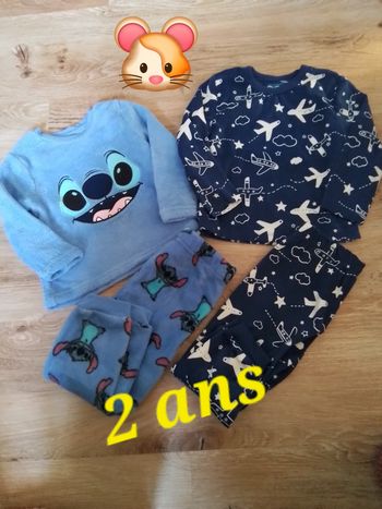 Pyjamas garçon 2 ans très bon état 