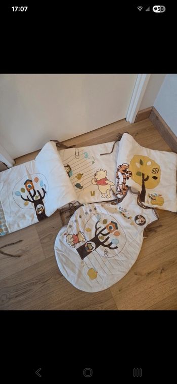 Parure de lit bébé disney winnie