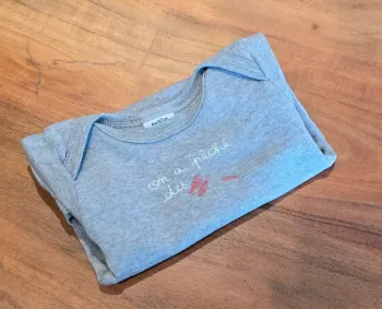 Body Petit Bateau gris - Taille 6 mois