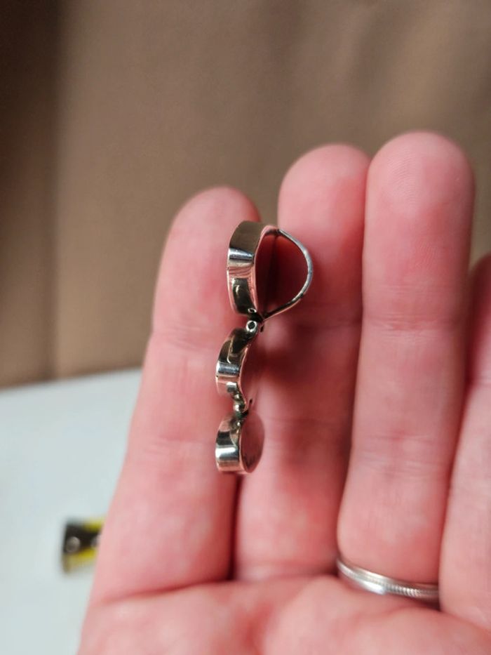 🔅 pendentif argent et bois - photo numéro 8