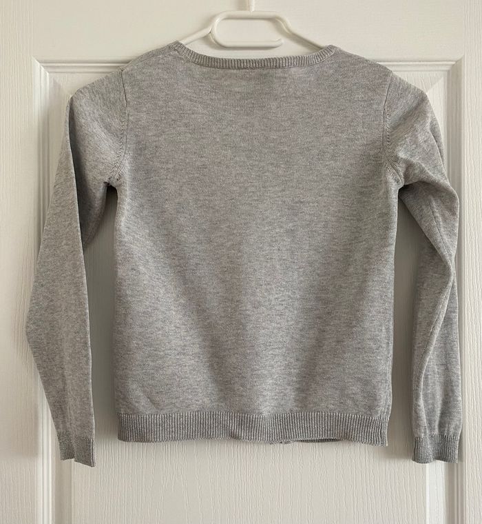 Gilet gris 8 ans - photo numéro 2