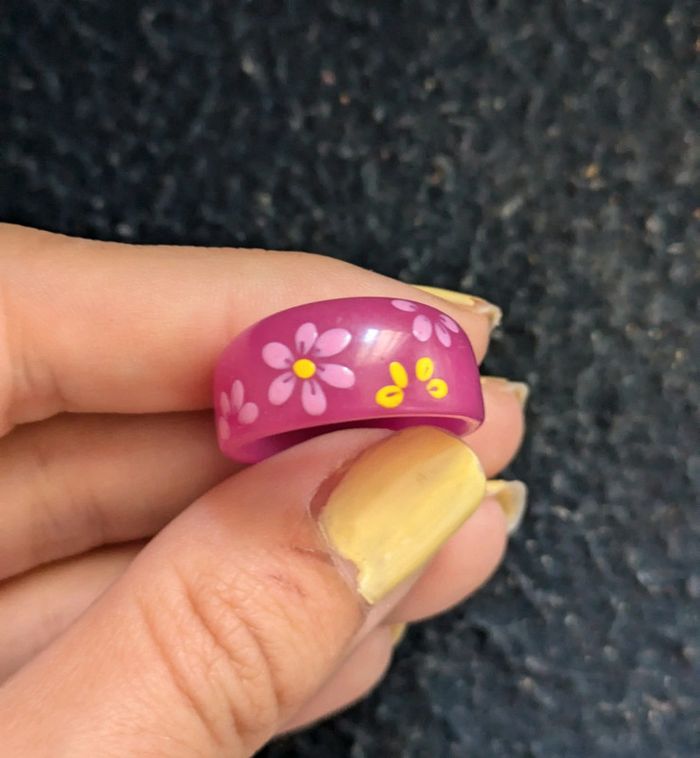 Bague en résine style vintage - photo numéro 2