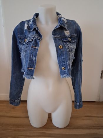 Veste en jeans court taille 36