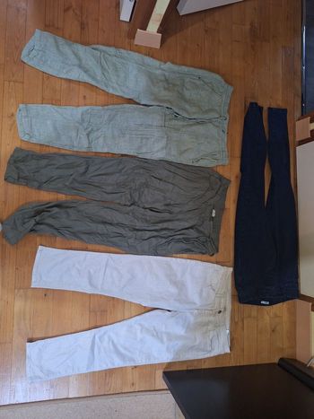Lot 4 pantalons mi-saisons femme taille M ou 38