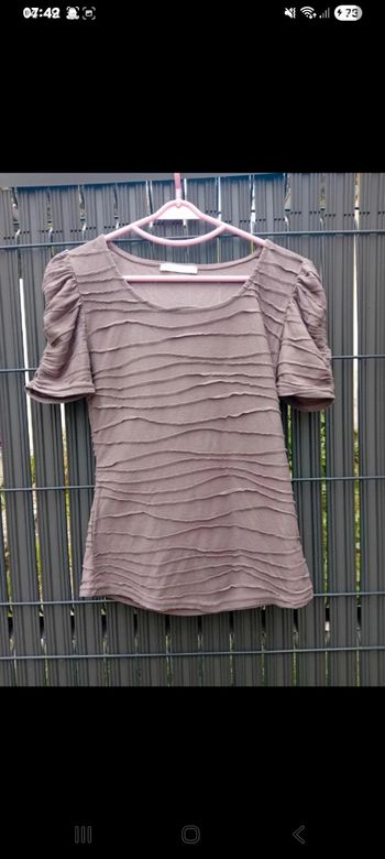 T-shirt effet plissé 