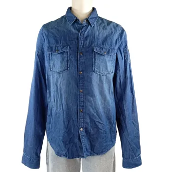 Chemise à manches longues jeans - IKKS - M A1252