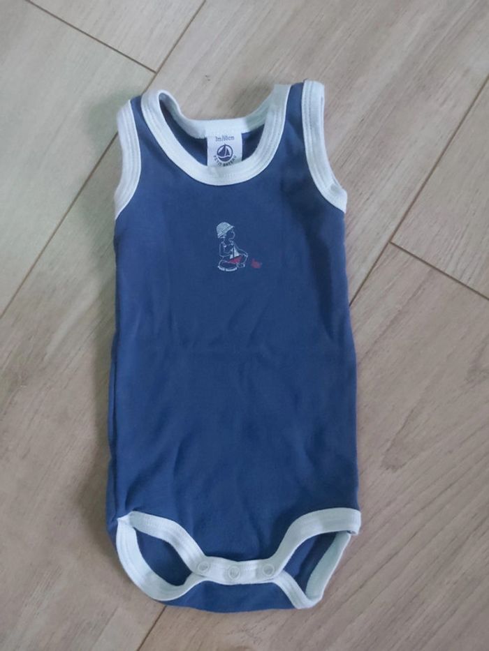 Bodie sans manches garçon Petit Bateau 3 mois comme neuf (78)
