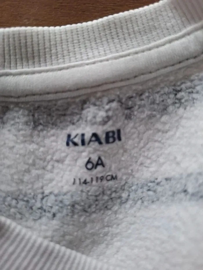 Sweat à col rond avec molleton Kiabi 6 ans - photo numéro 2