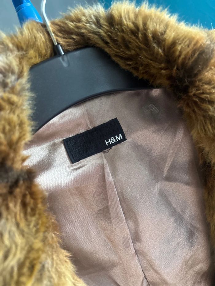 Manteau fourrure H&M taille S en très bon état - photo numéro 2
