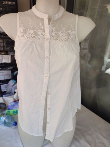 #kytieXSfemme. Chemise blouse sans manche taille S