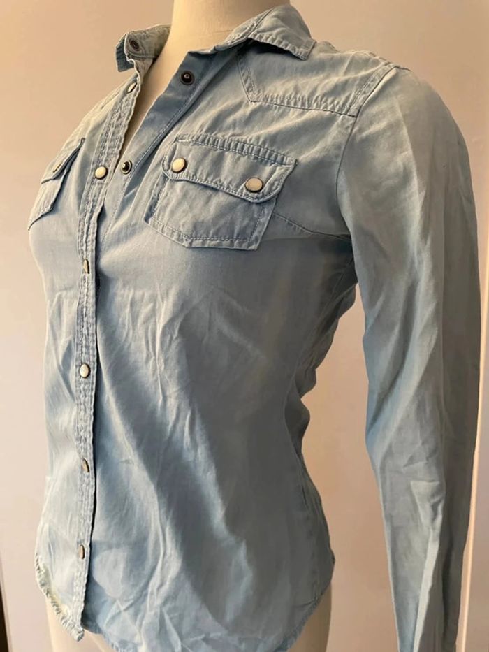 Chemise façon jean très douce - photo numéro 2