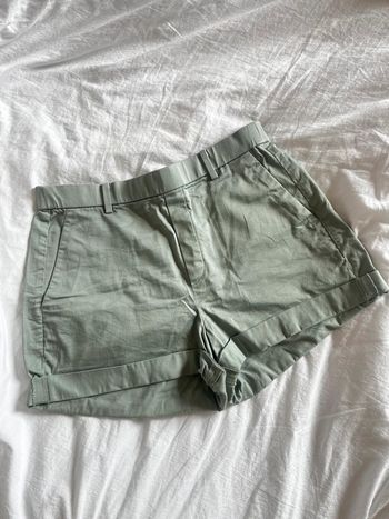 Short taille haute uniqlo léger turquoise