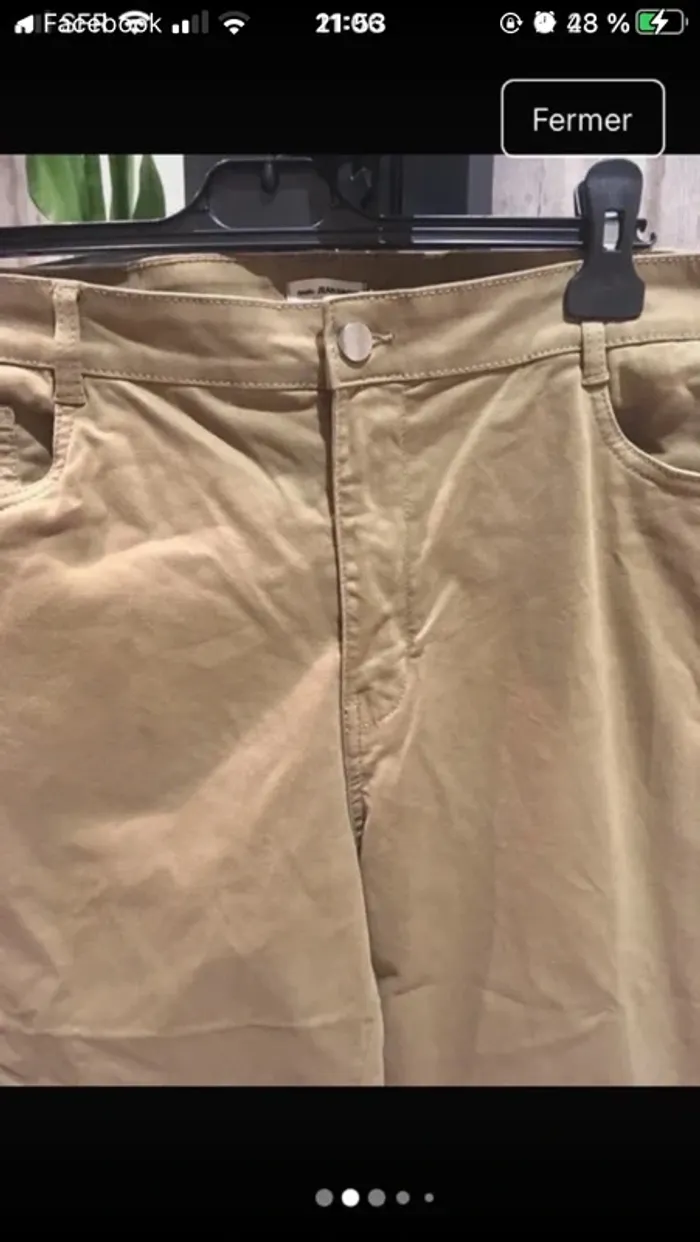 Superbe pantalon de marque Camaïeu en 44 excellent état matière très agréable - photo numéro 7