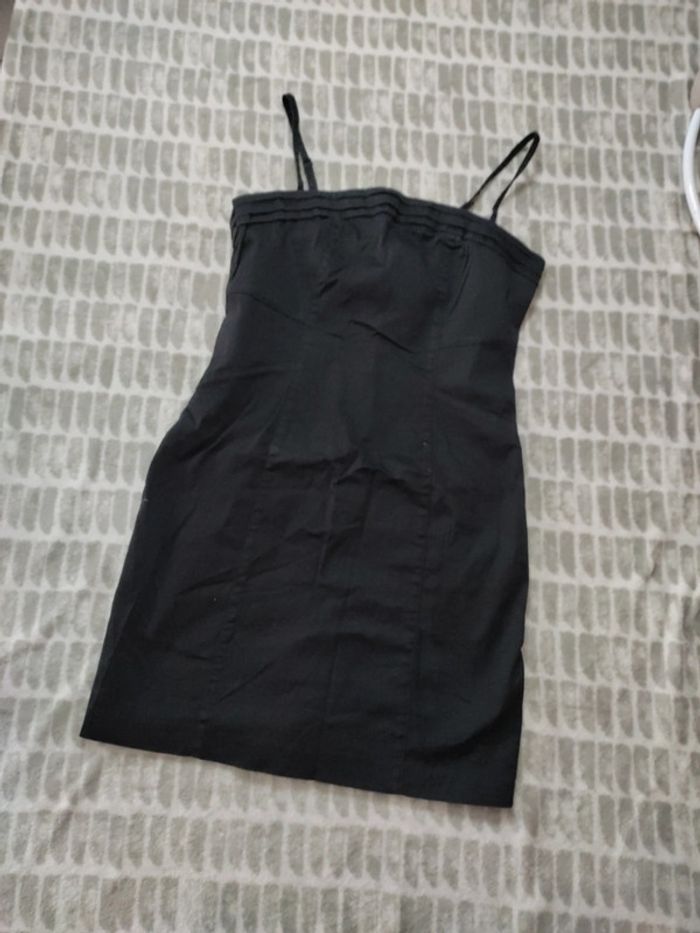 Robe bustier noir courte bretelles réglable stretch Kookaï taille 38 - photo numéro 1